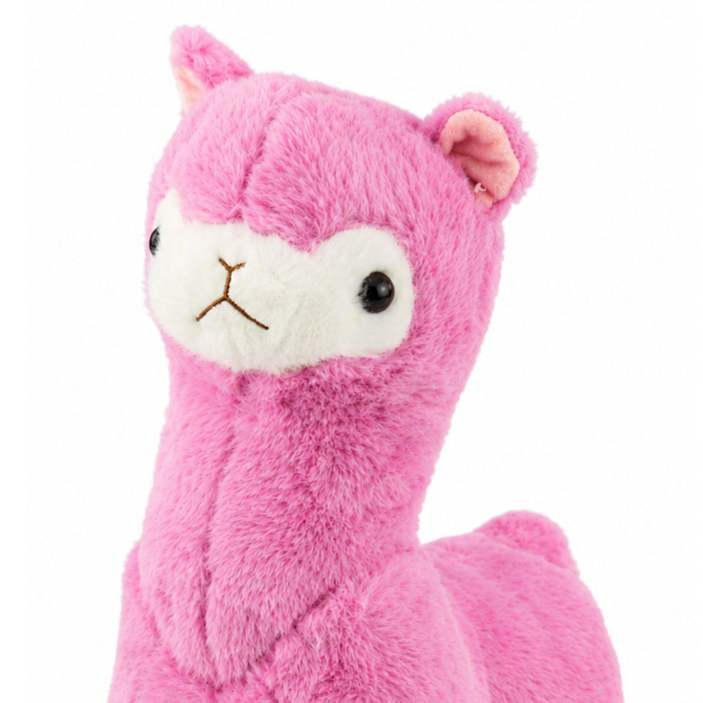 Plush Alpaca Llama Plush Toy Cuddly Toy Soft Fur Pink 28 cm