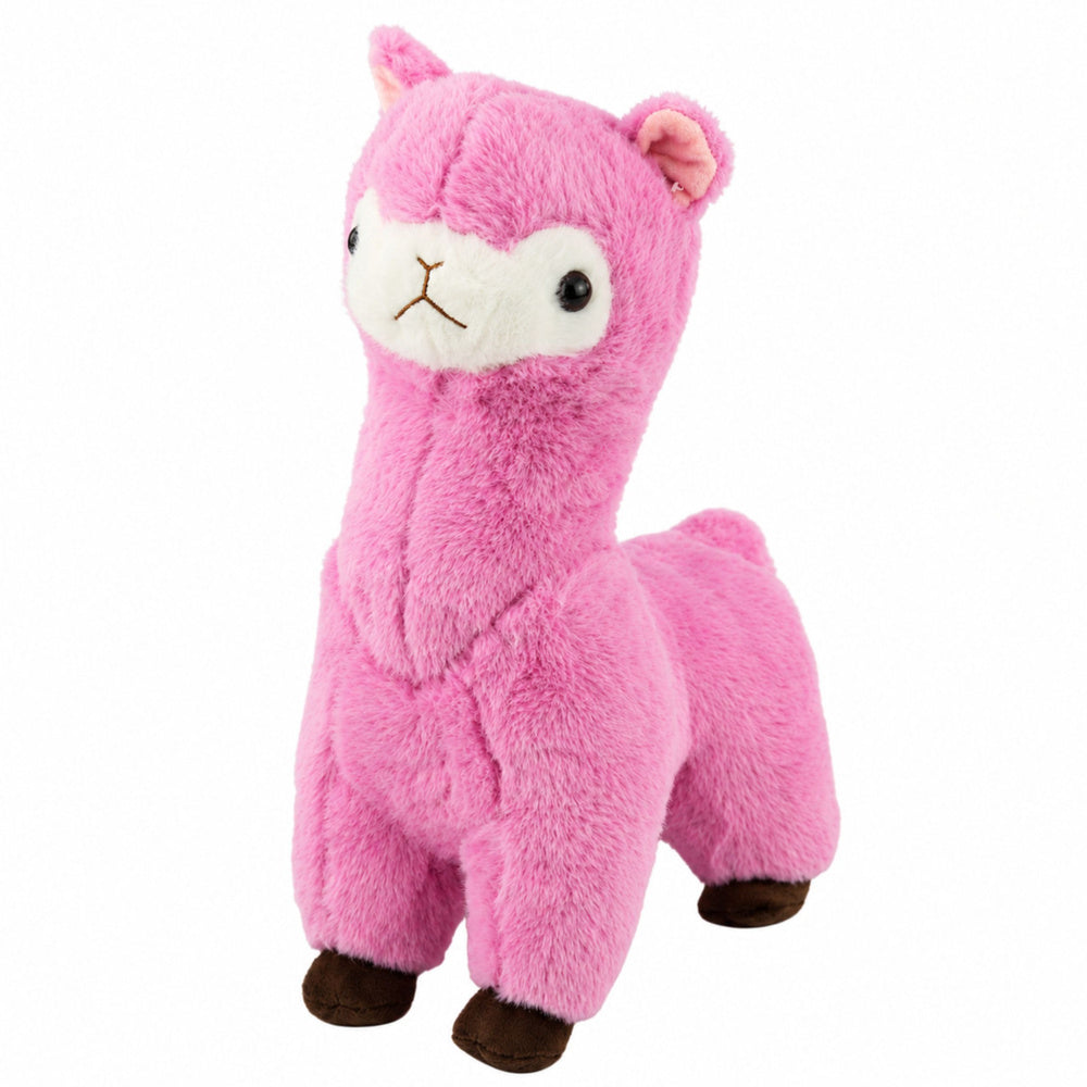 Plush Alpaca Llama Plush Toy Cuddly Toy Soft Fur Pink 28 cm