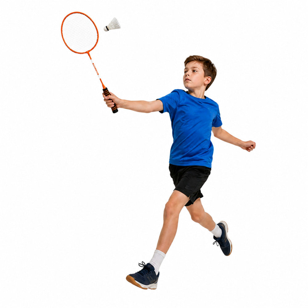 Reketi za badminton sa futrolom i lopticom 4u1 - narančasti