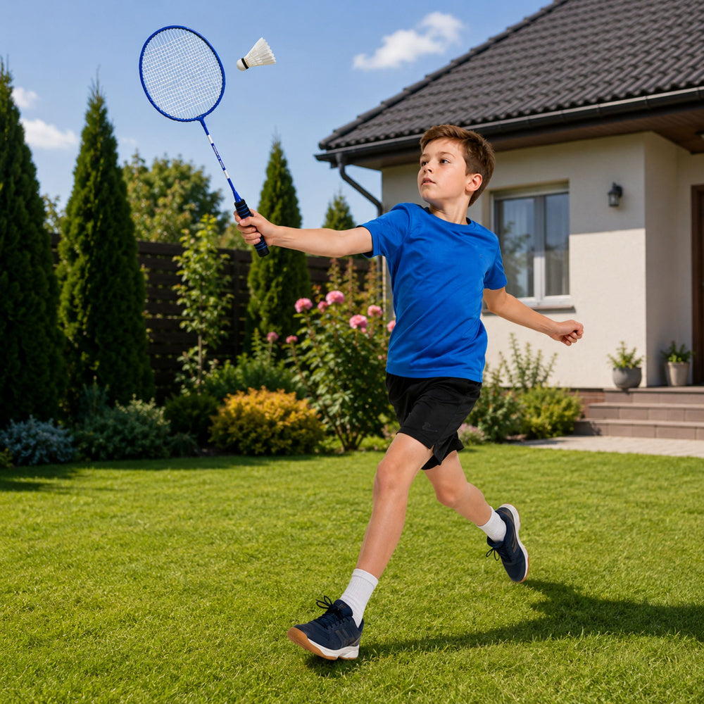 Reketi za badminton sa futrolom i lopticama 6u1 - plavi
