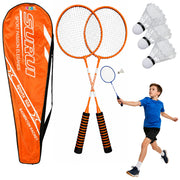 Reketi za badminton sa futrolom i lopticama 6u1 - narančasti