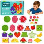 Magnetic Puzzle Learning Fruits Magnets for Blackboards and Refrigerators 30 Pieces.