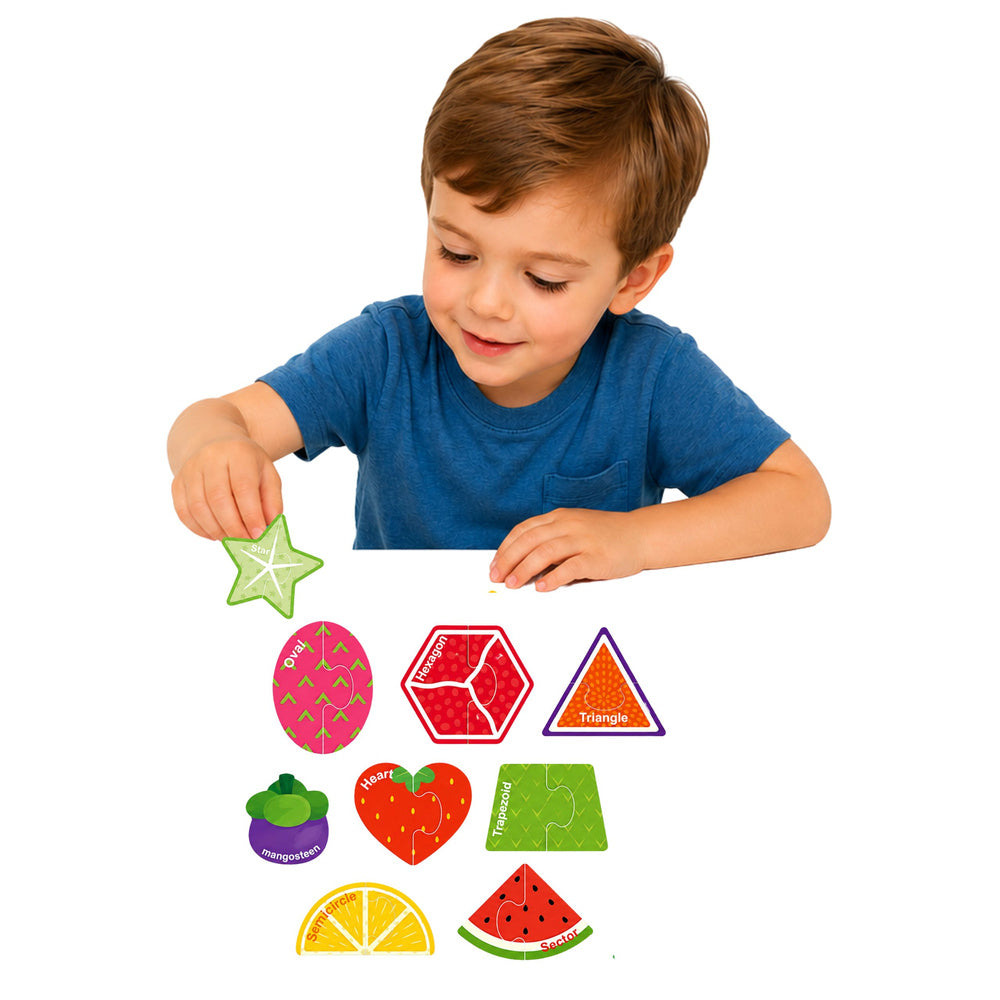 Magnetic Puzzle Learning Fruits Magnets for Blackboards and Refrigerators 30 Pieces.
