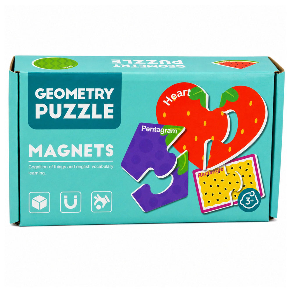 Magnetic Puzzle Learning Fruits Magnets for Blackboards and Refrigerators 30 Pieces.