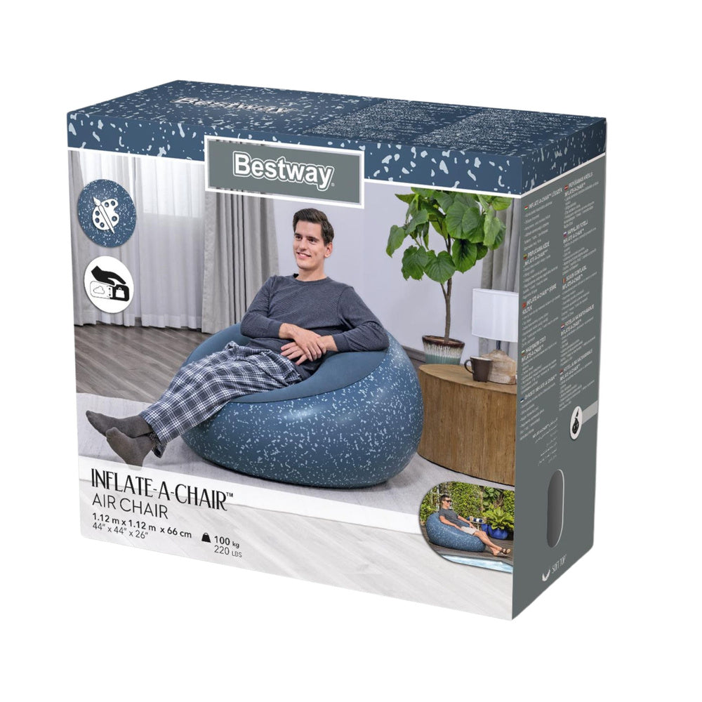 Inflatable Blue Inflate A Chair Bestway 75154