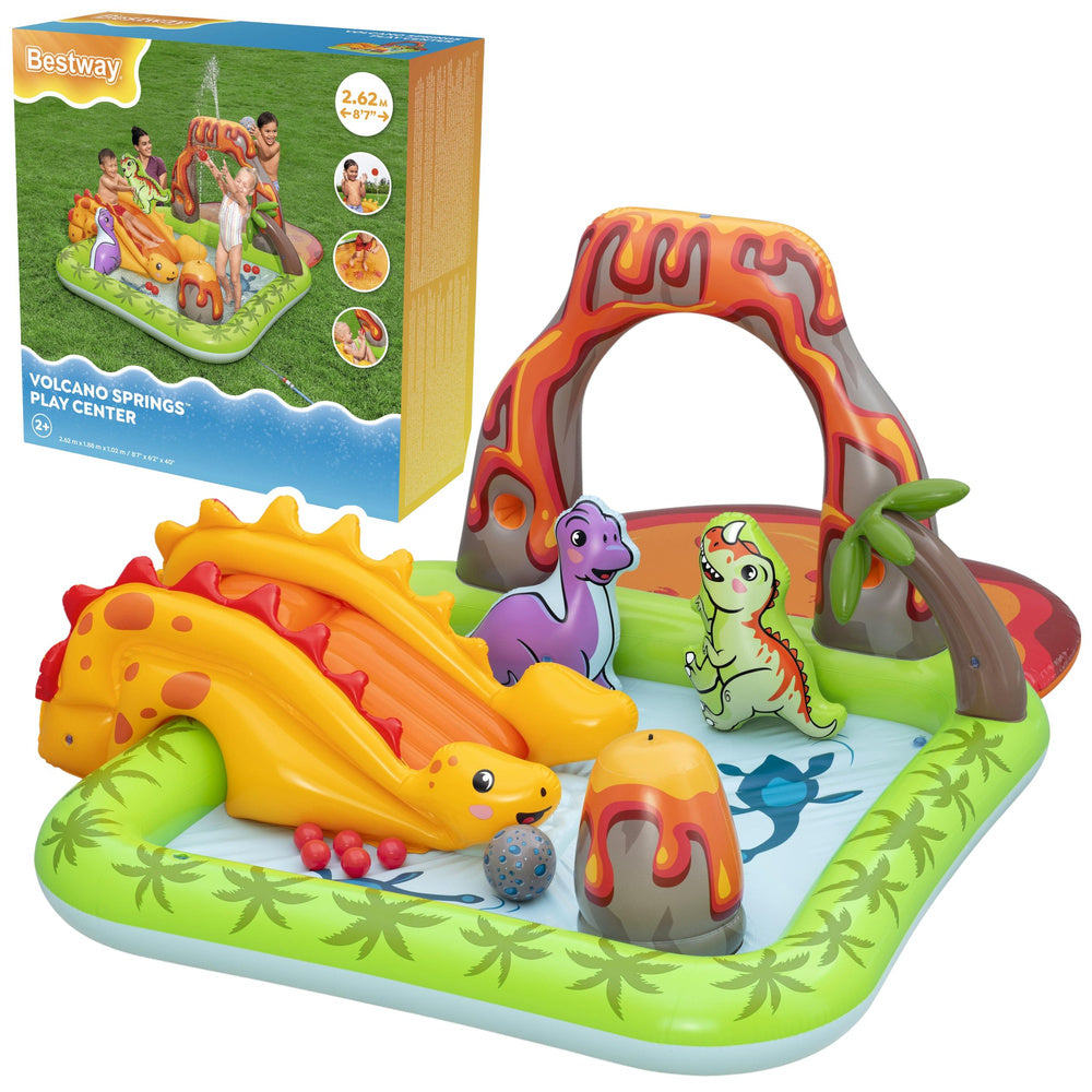 Water Playground with Dinosaurs Volcano Balls Bestway 53172