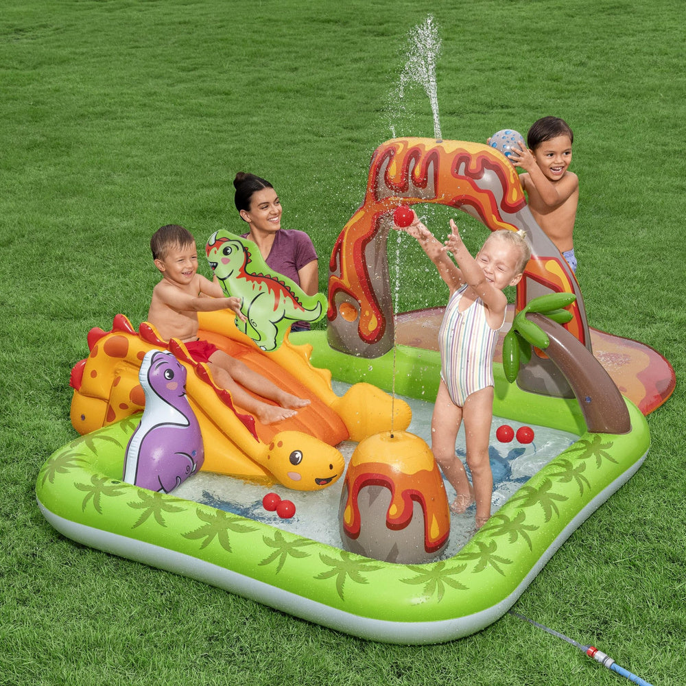 Water Playground with Dinosaurs Volcano Balls Bestway 53172