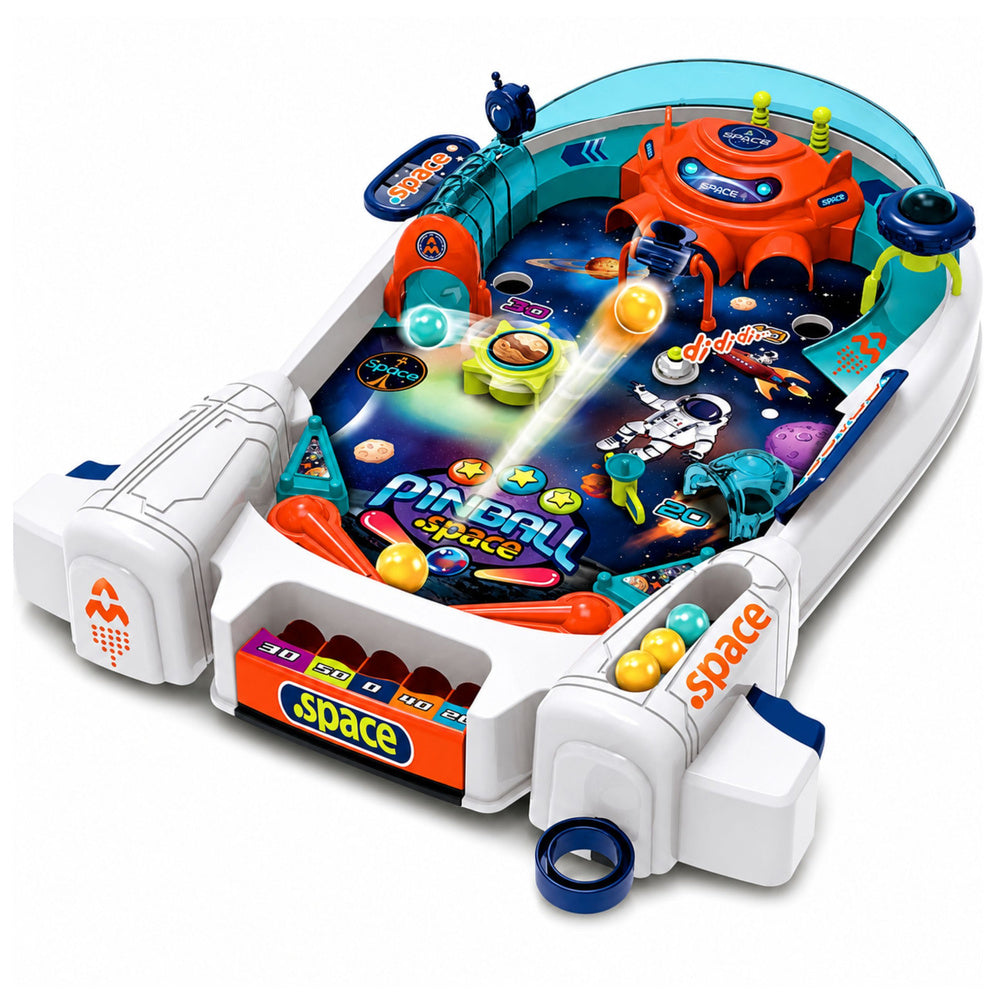 Arcade Game Space Pinball Space Flipper Rocket Obstacles 8 Balls