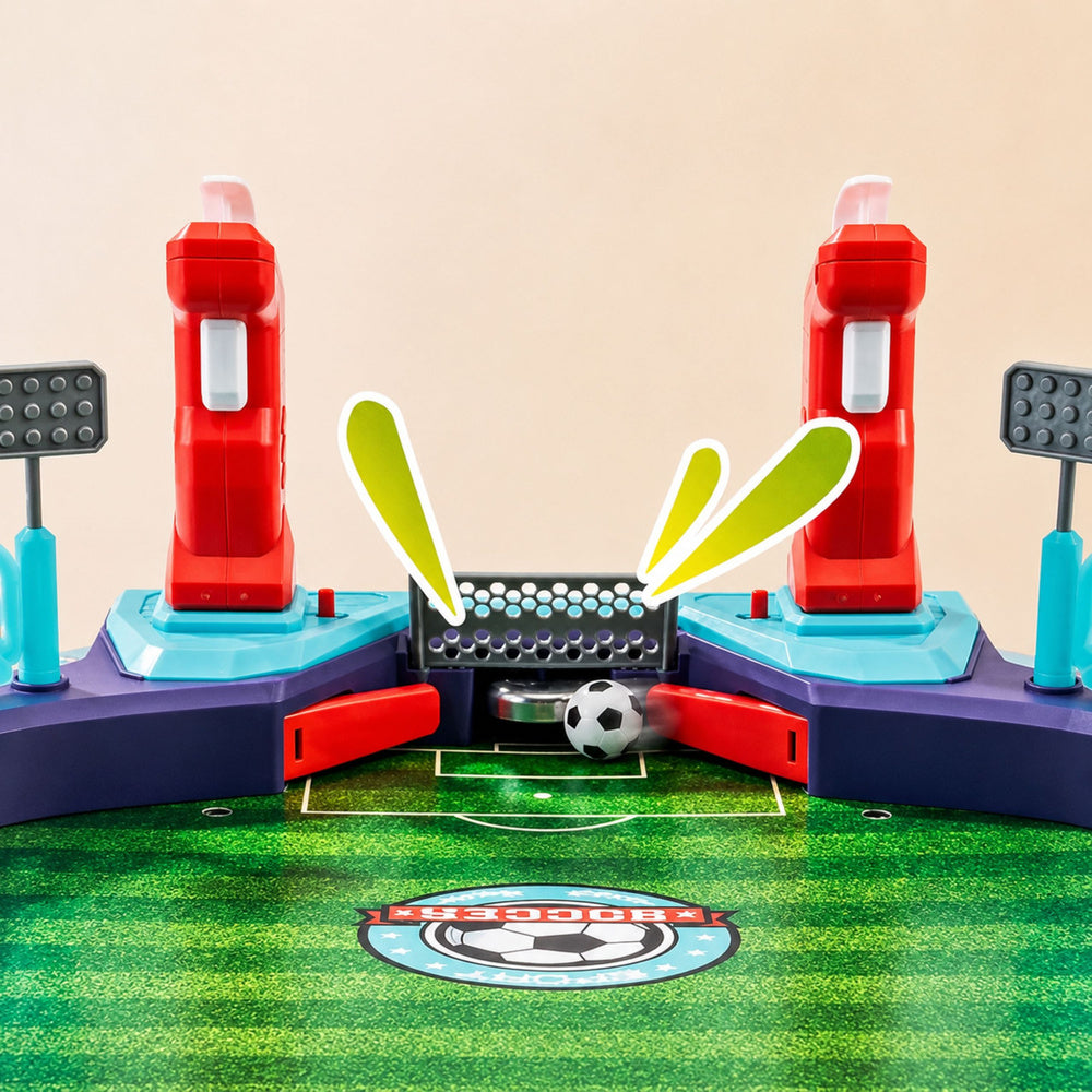2 in 1 Tabletop Soccer Hockey Arcade Game for 2 Players Counter