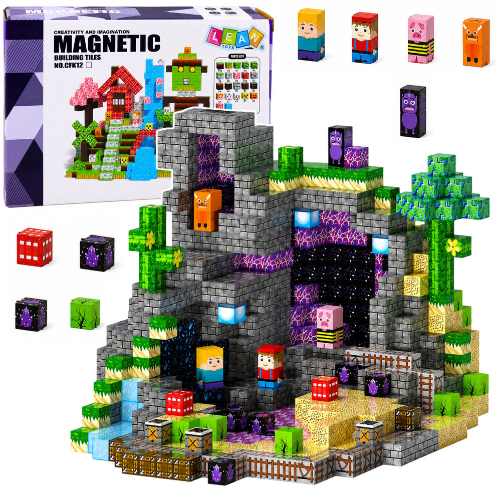 Magnetic Blocks Pixels Cubes Cubes Square World 100 pcs.