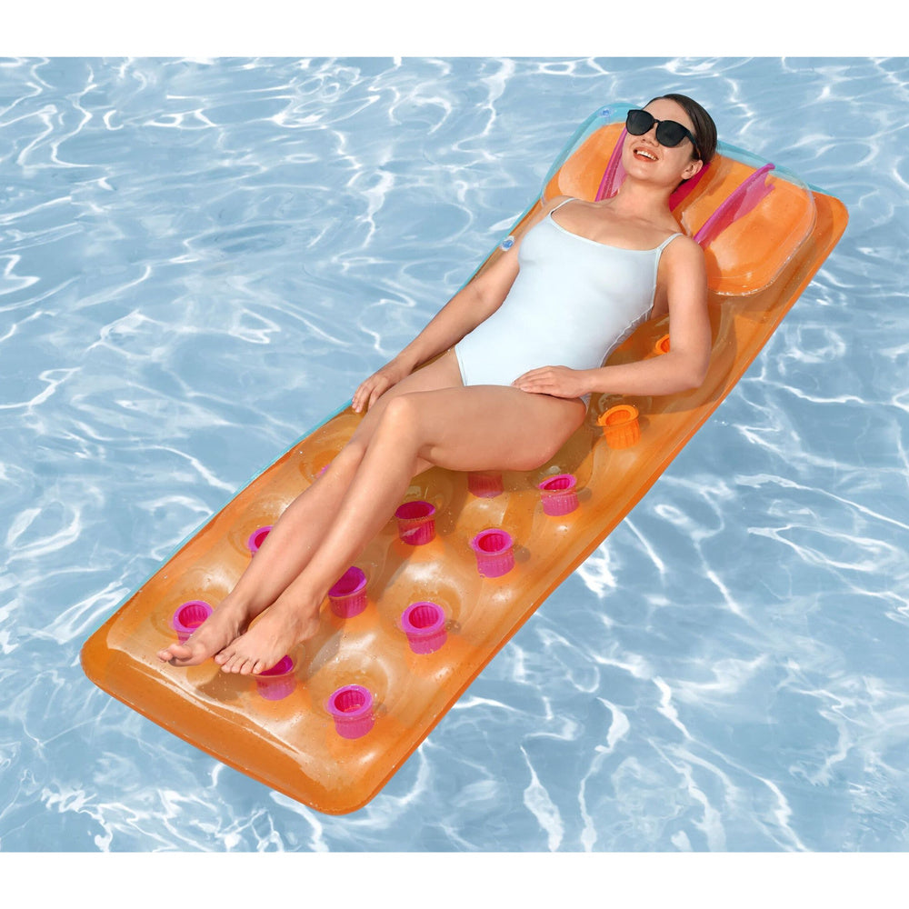 Inflatable Mattress for Swimming Pool Orange Bestway 43015