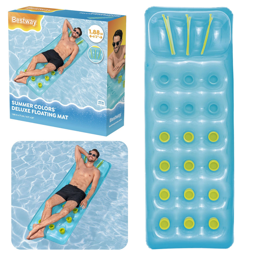 Inflatable Mattress for Swimming Pool Blue Bestway 43015