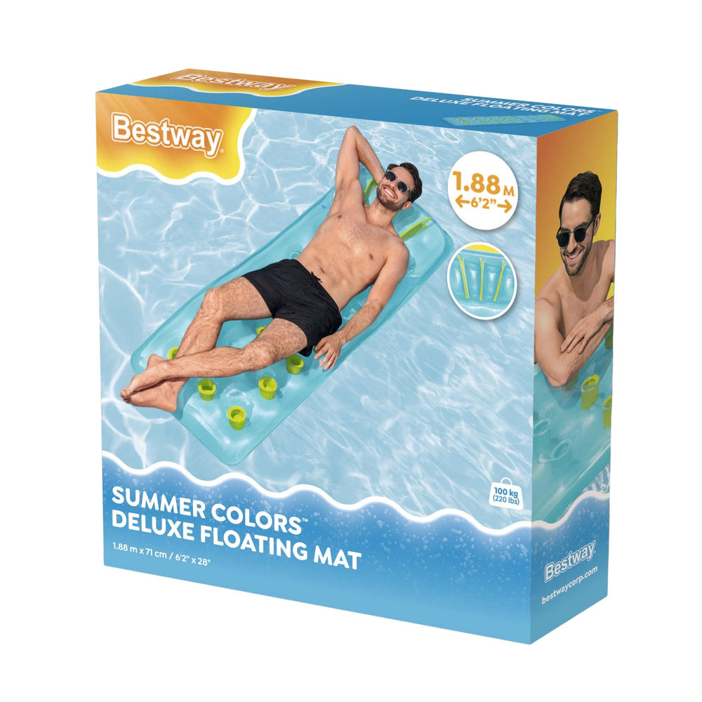 Inflatable Mattress for Swimming Pool Blue Bestway 43015