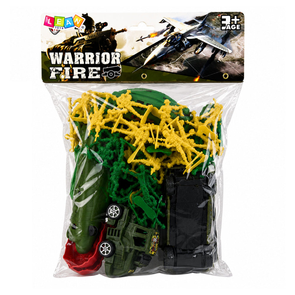 Military Set Soldiers Helicopter Vehicles Base 58 pcs.