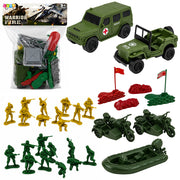 Military Set Soldiers Vehicles Military Base Tower Figures 46 pcs.