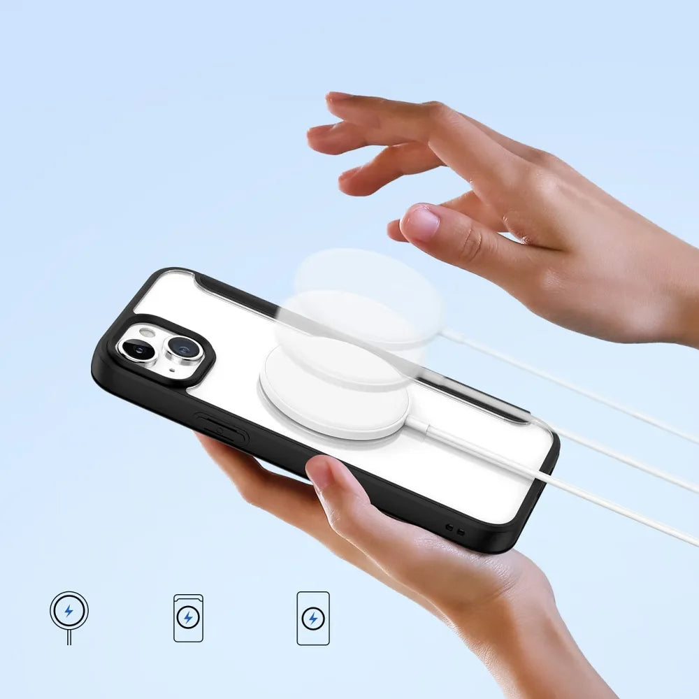 DUX DUCIS Skin X Pro - MagSafe kompatibilna preklopna torbica za Apple iPhone 15 črna
