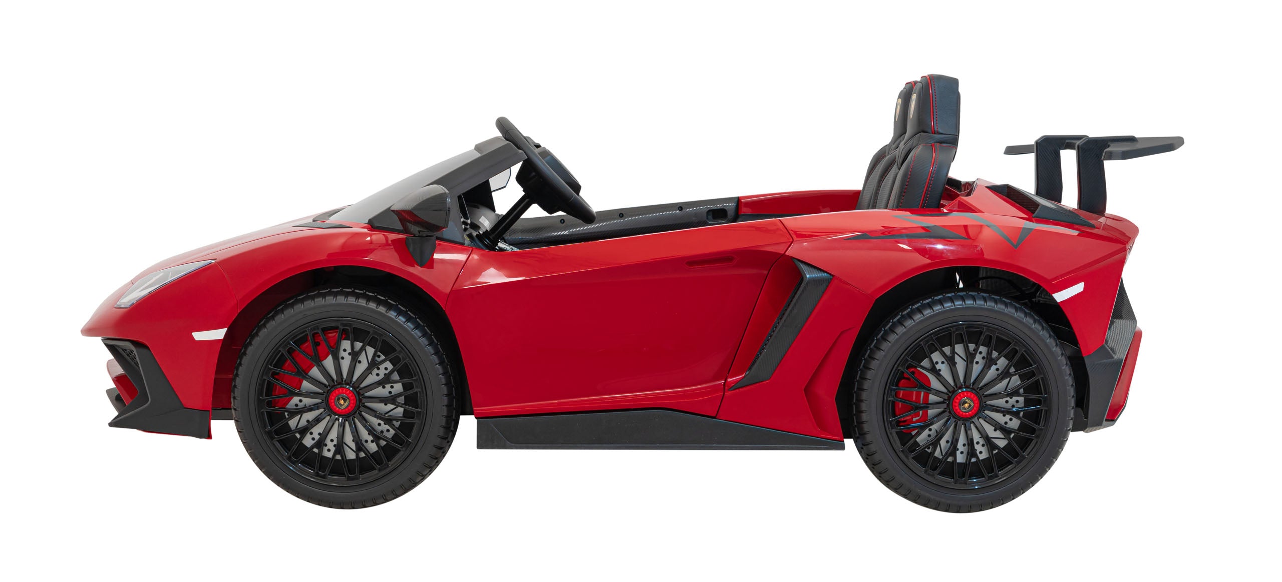 Licencirani auto na akumulator Lamborghini Aventador SV - dvosjed - crveni