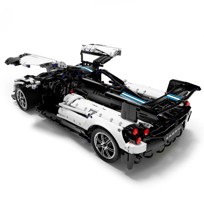 Auto na daljinsko upravljanje i sastavljanje Pagani Huayra 1:8 RASTAR - 2892 elemenata - bijeli