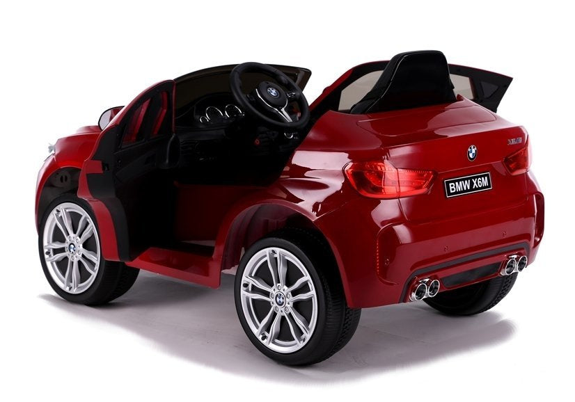Licencirani auto na akumulator BMW X6 - crveni/lakirani
