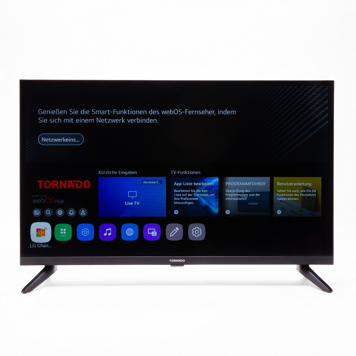 TORNADO 32ES4301X LED televizor 81,3 cm (32") HD Pametni televizor WEBOS Wi-Fi Crno 220 cd/m2