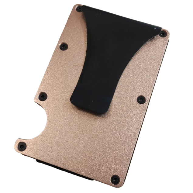 Metalna futrola za kartice - Slabo smeđa KP25756