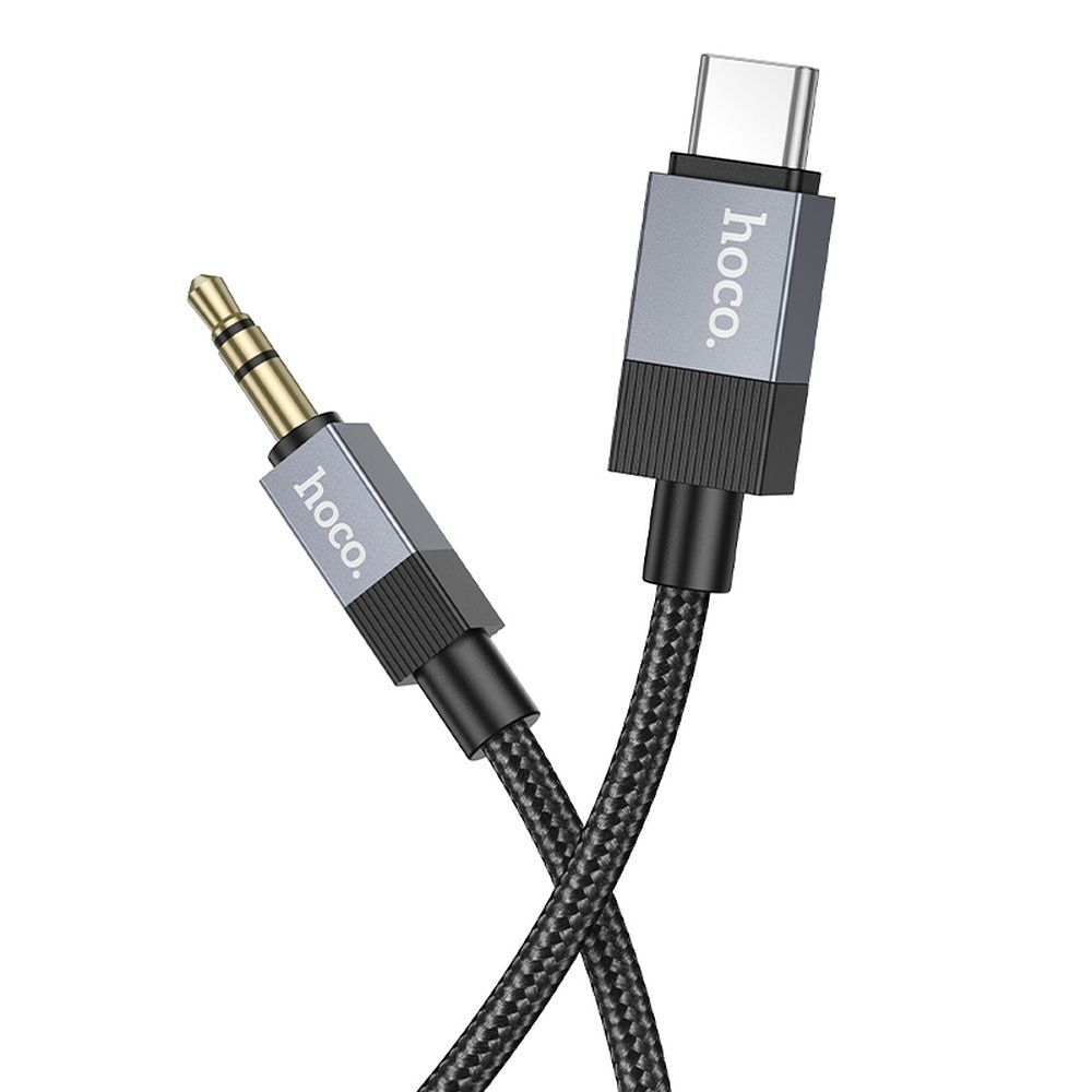 Audio AUX kabel Jack 3,5 mm (moški) na USB C (moški) Hoco 1 m UPA32B črn