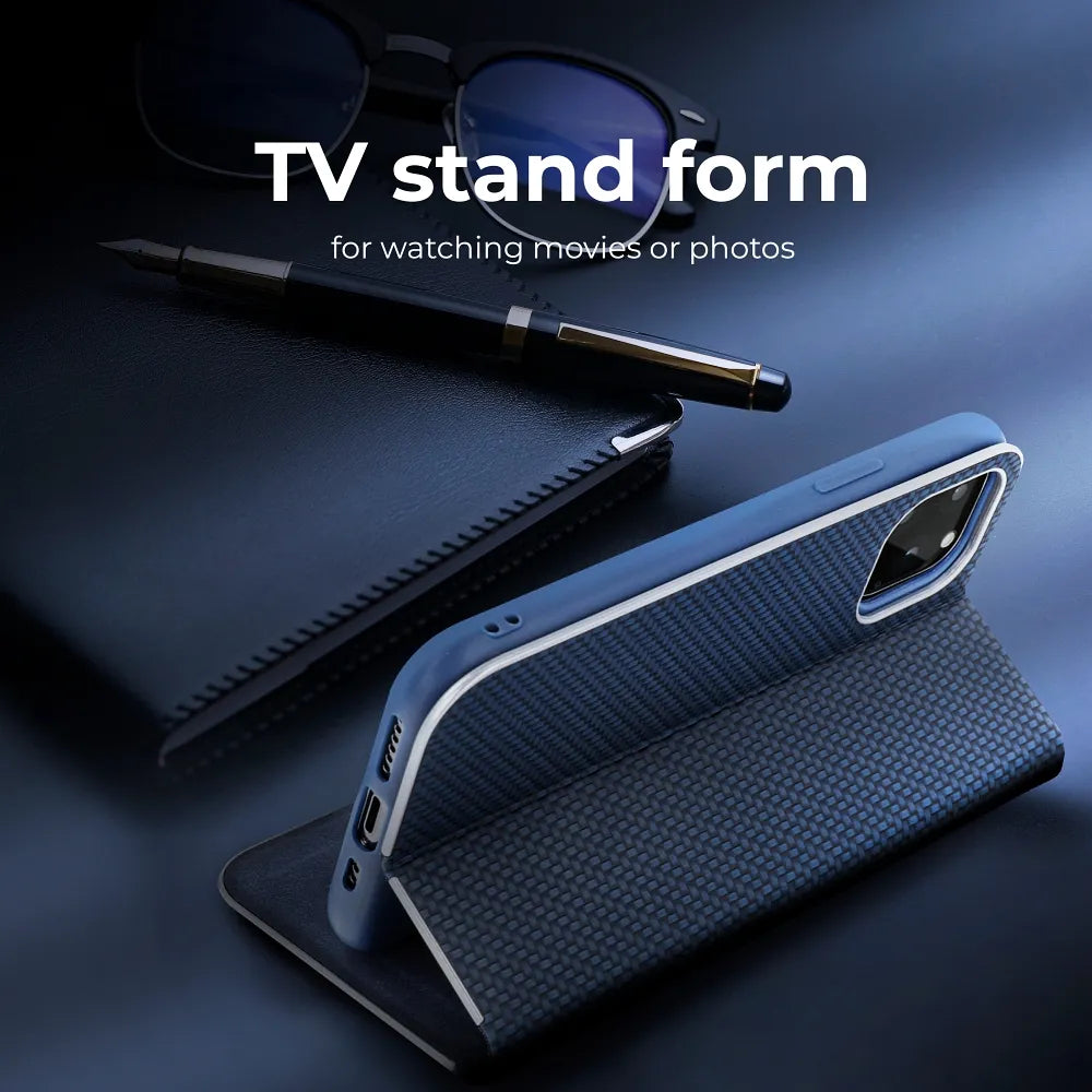 LUNA Book Carbon ovitek za XIAOMI Redmi NOTE 12S moder