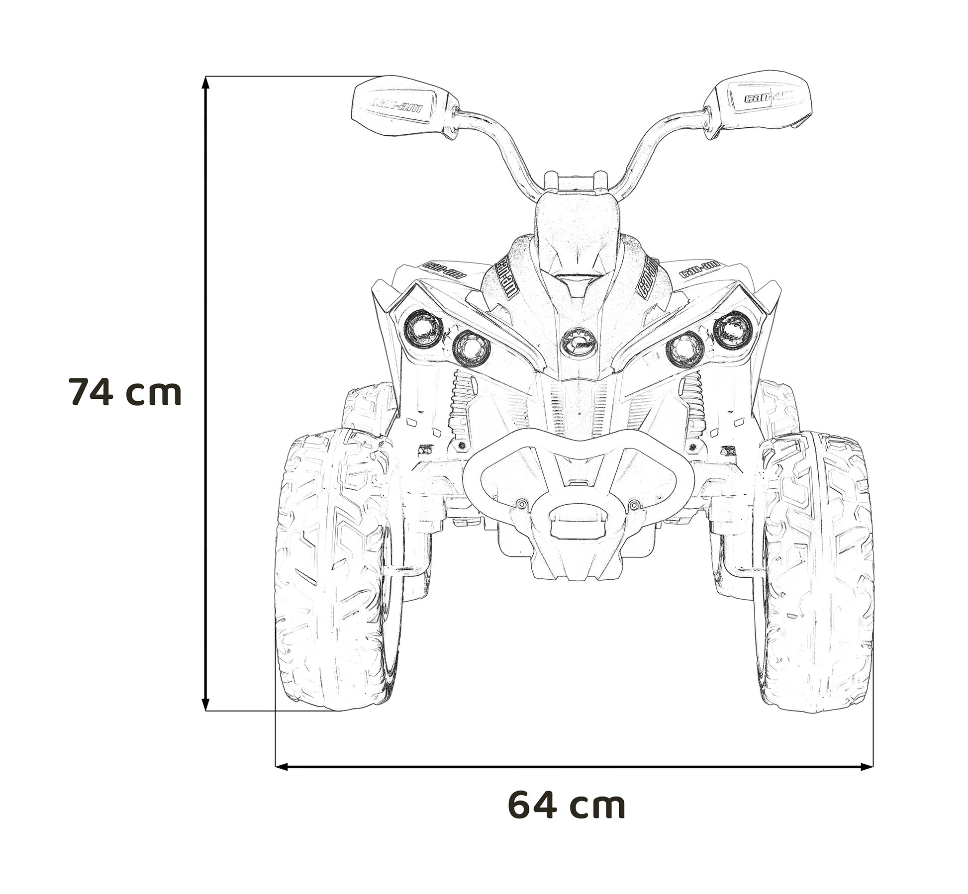 Quad Maverick ATV White