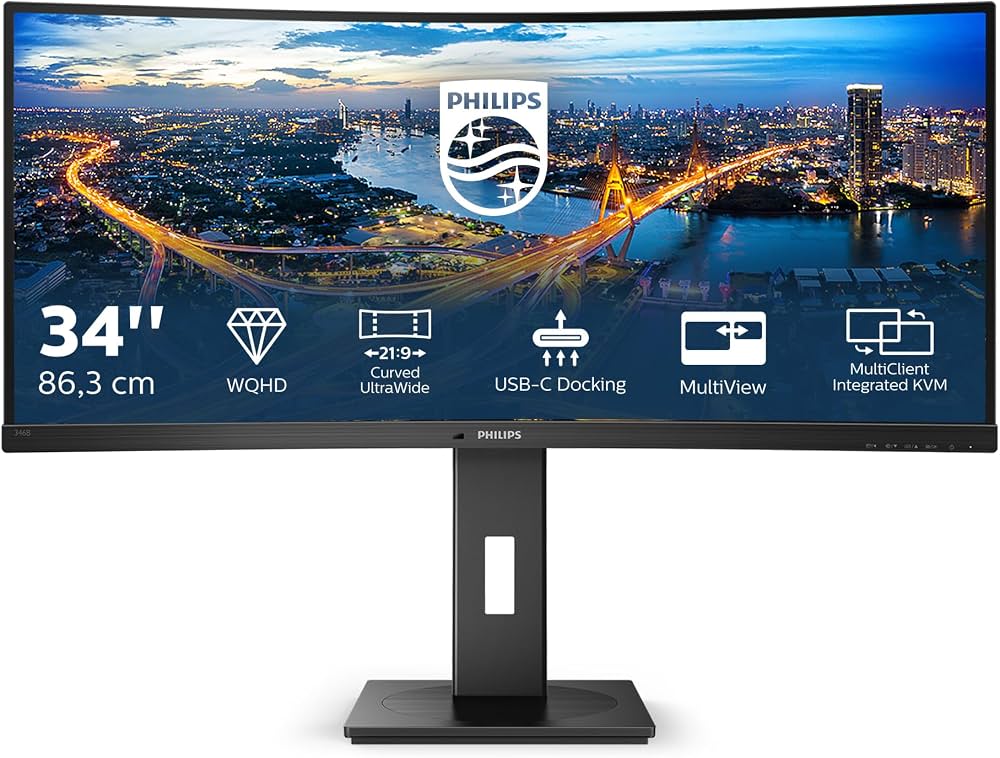 Monitor PHILIPS 346B1C 34" zakrivljeni