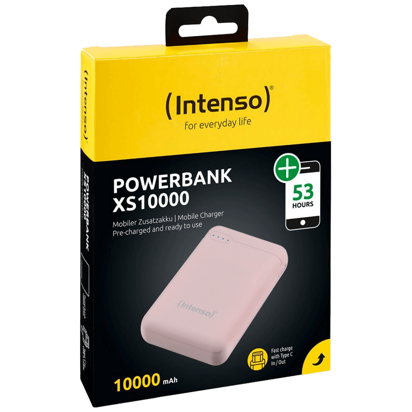 (Intenso) Prijenosni punjač za mobitele i tablete 10000mAh - POWERBANK XS10000 Rose