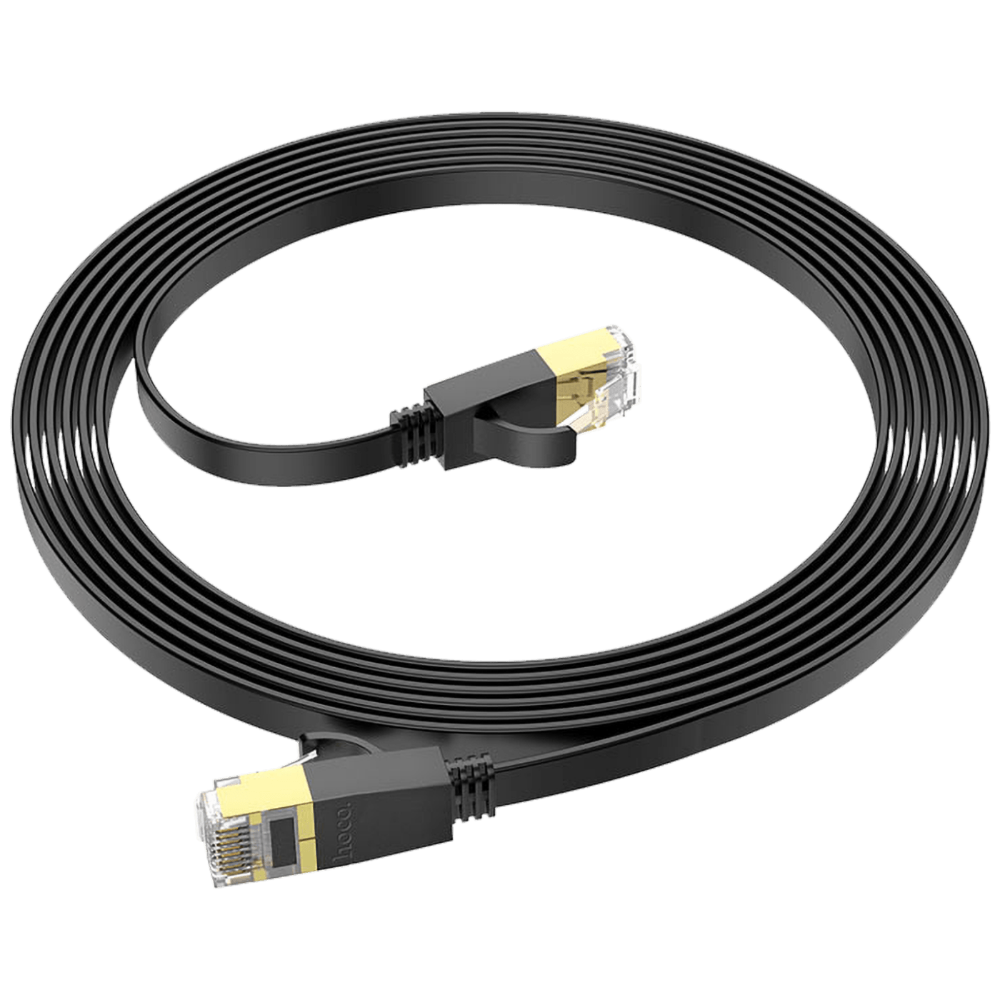 hoco. Mrežni kabl, CAT6, Gigabit Ethernet, flat, 1 met., crna - US07 General, 1 met.
