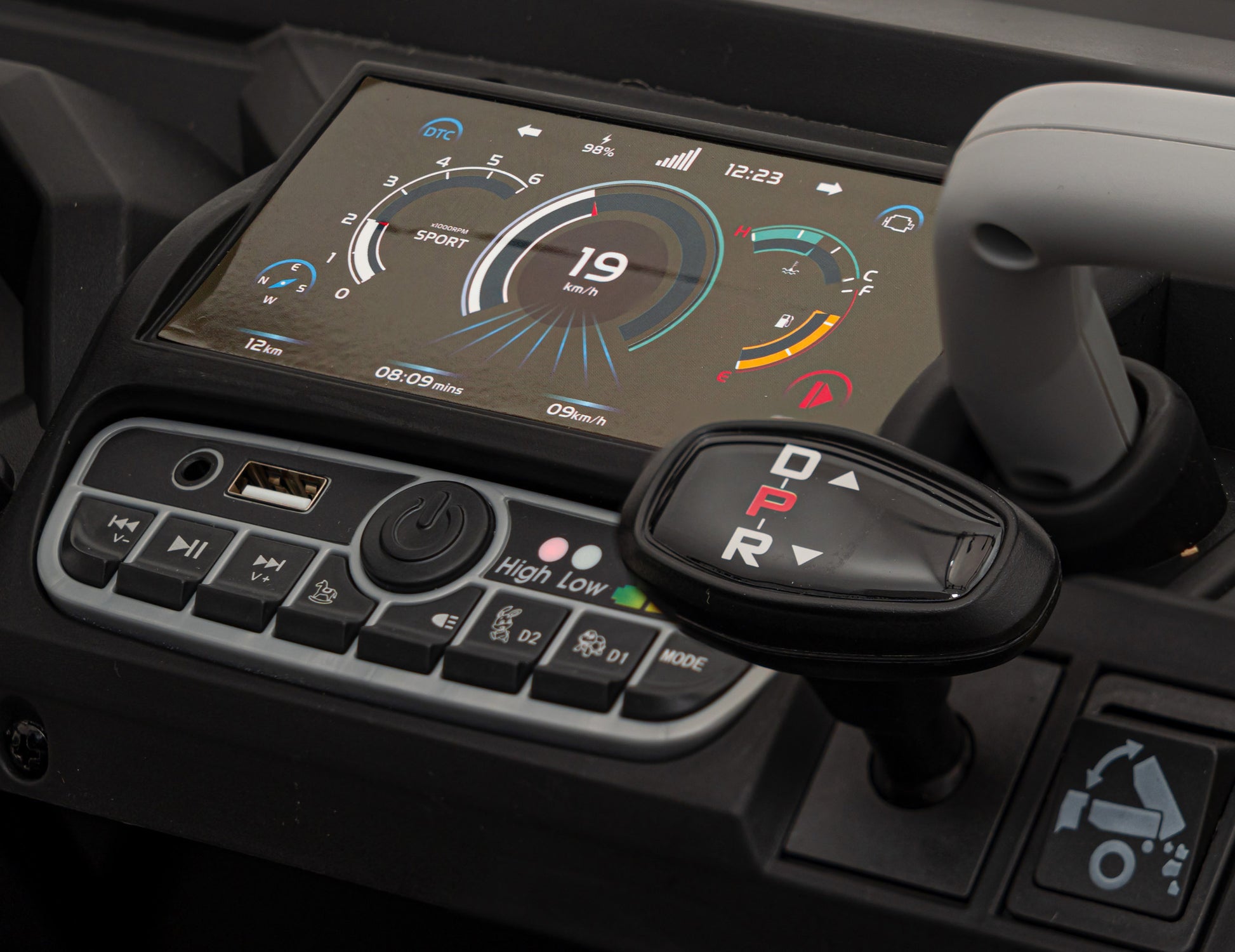 Auto na akumulator Pick-up Speed 900 4x4 - DVOSJED - crni