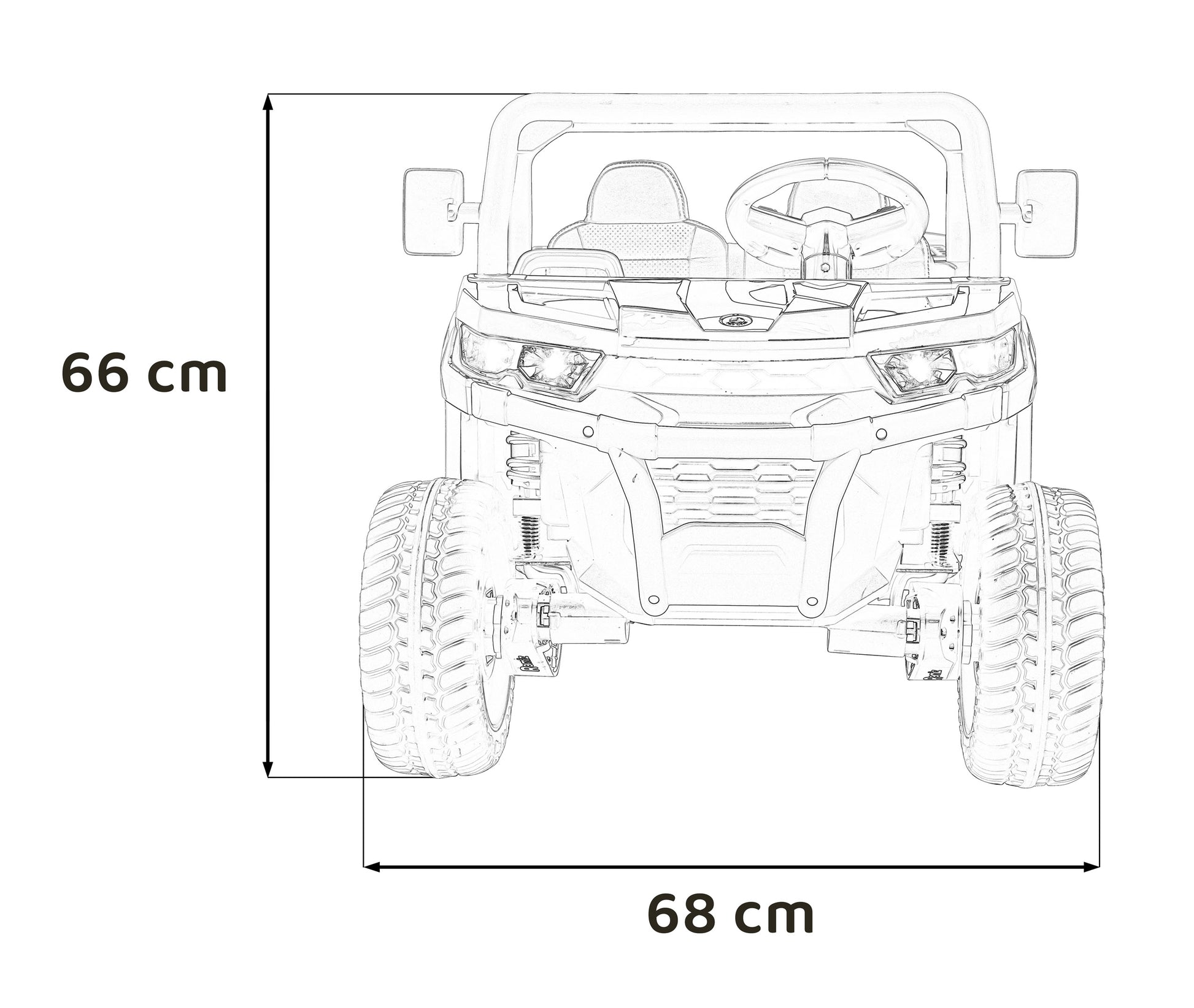 Auto na akumulator Pick-up Speed 900 4x4 - DVOSJED - crni