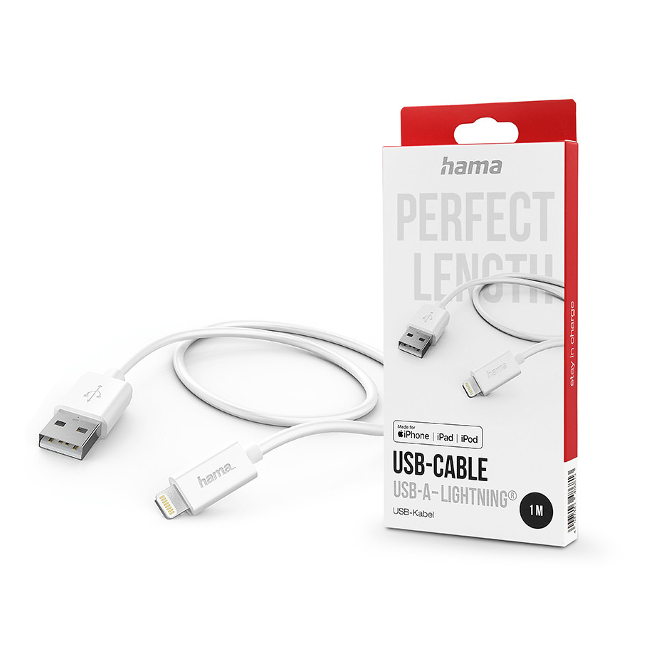 Hama 00201579 kabel za rasvjetu 1 m Bijelo