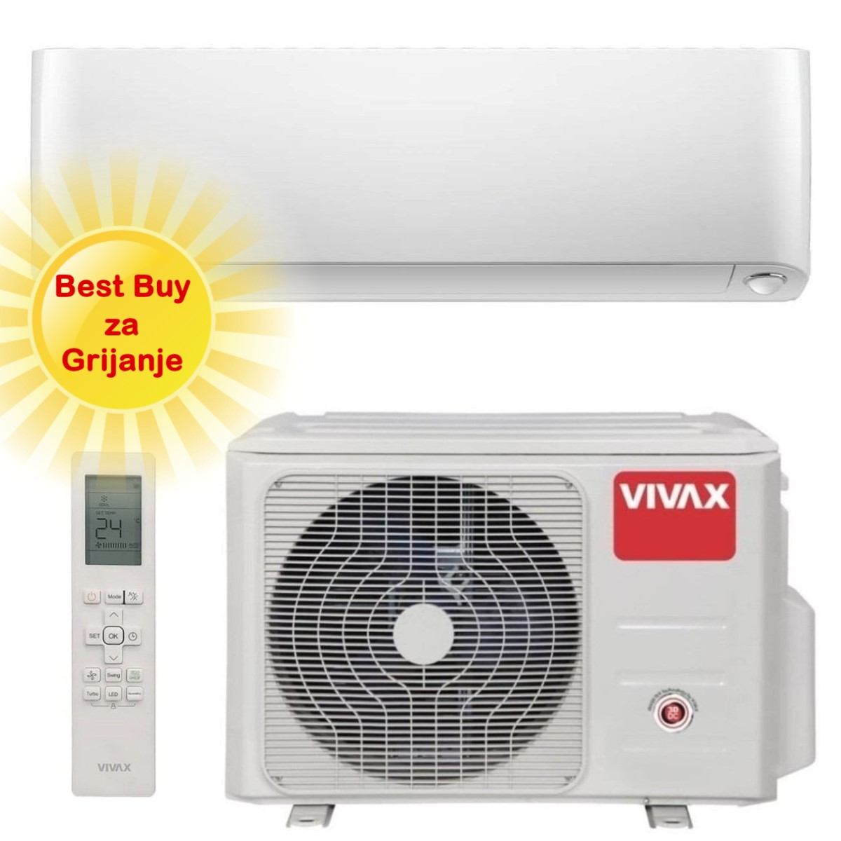 Vivax klima uređaj 3,52kW ACP-12CH35AEYI - Y design, za prostor do 35m2, A+++ energetska klasa