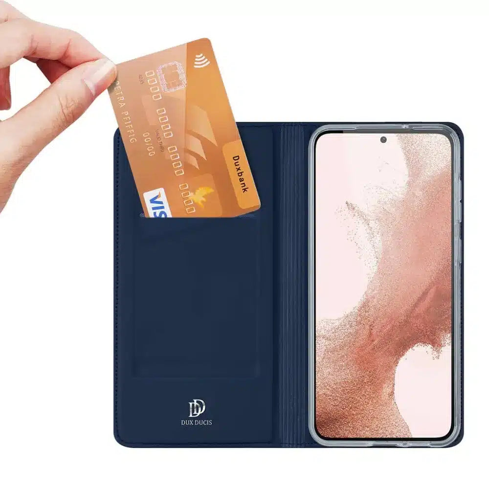DUX DUCIS Skin Pro – preklopna torbica za Samsung Galaxy S23 modra