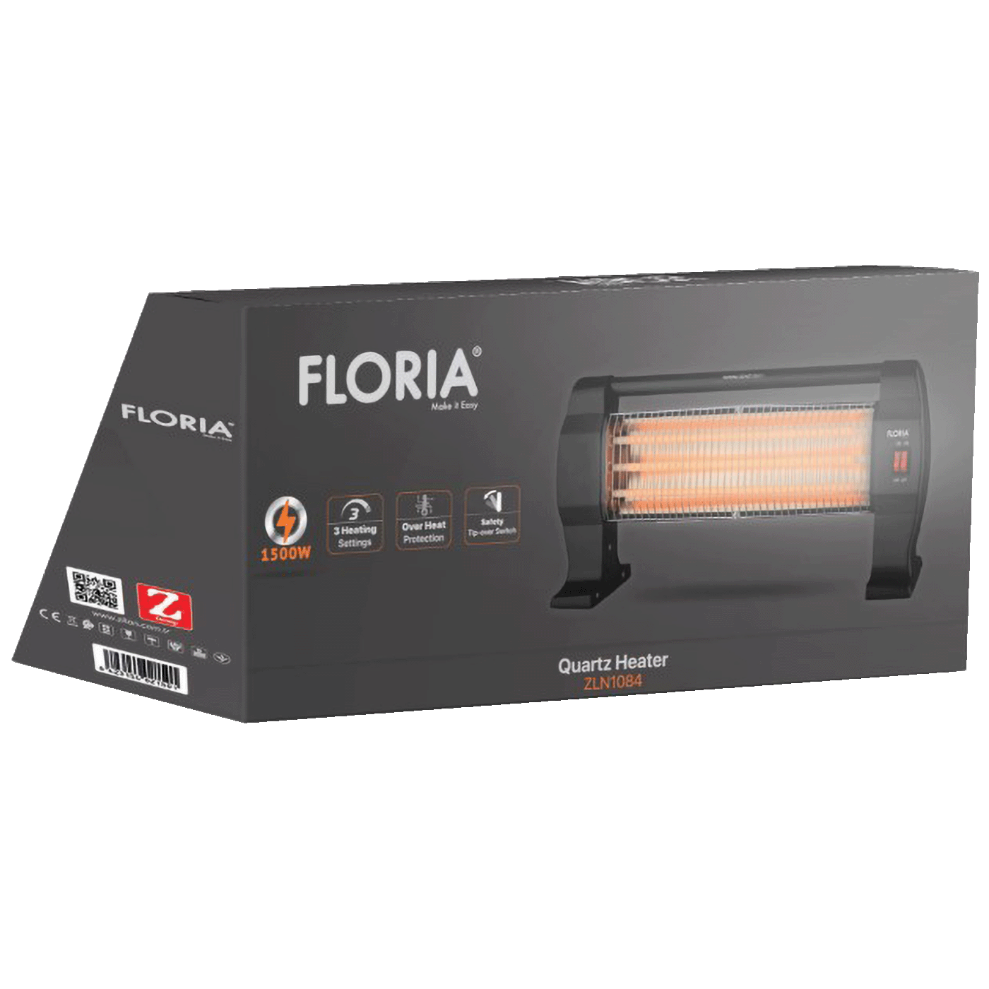 Floria Grijalica sa halogenim ( kvarcnim ) grijačem, 1200 W - ZLN8397