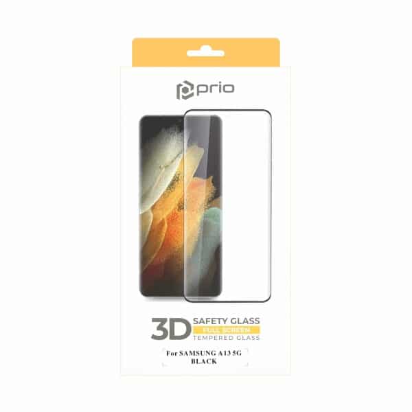 PRIO 3D zaščitno steklo iz kaljenega stekla za Samsung Galaxy A13 5G, črno