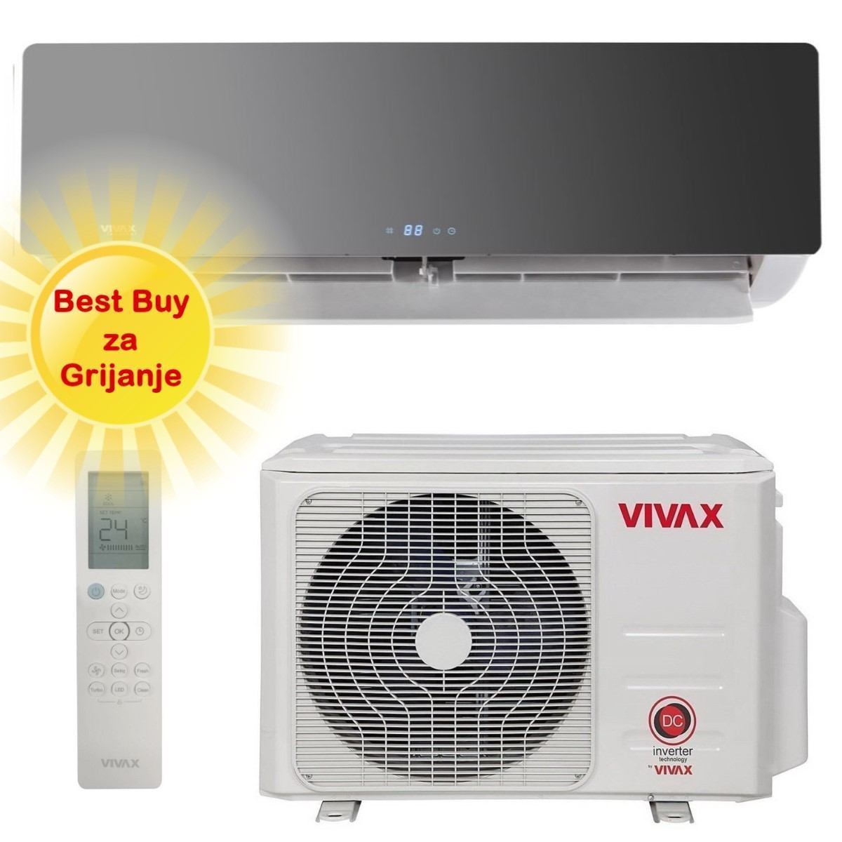 Vivax klima uređaj 5,28kW ACP-18CH50AERI+ - R+ design, za prostor do 55m2, A++ energetska klasa