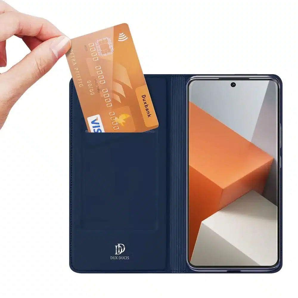 DUX DUCIS SKIN PRO preklopna torbica za REDMI NOTE 13 PRO PLUS 5G modra