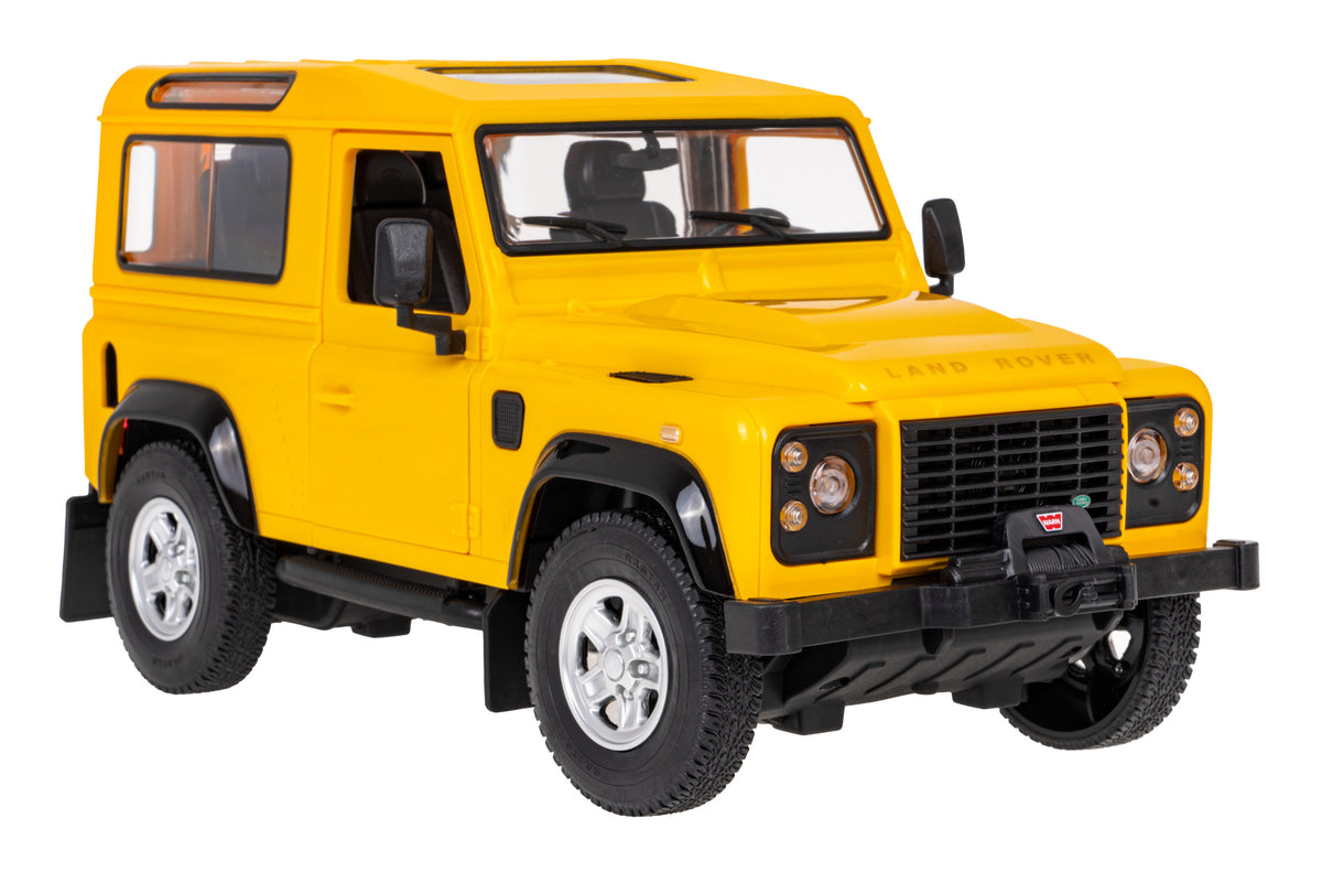 Auto na daljinsko upravljanje R/C car Land Rover Defender 1:14 RASTAR Yellow