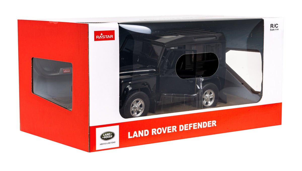Licencirani auto na daljinsko upravljanje Land Rover Defender 1:14 RASTAR - crni