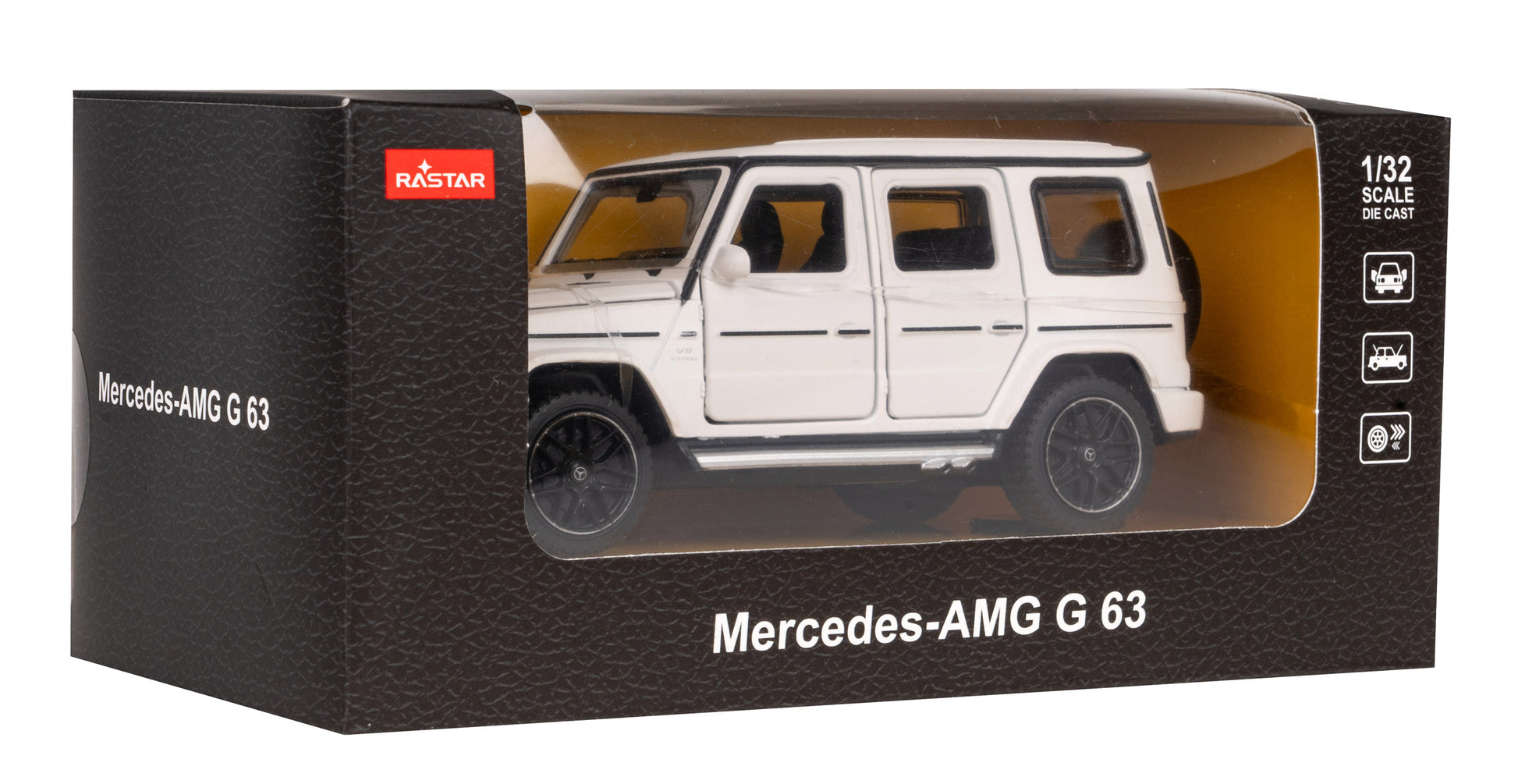 Licencirani metalni autić za igru Mercedes Benz AMG G63 1:32 RASTAR - bijeli