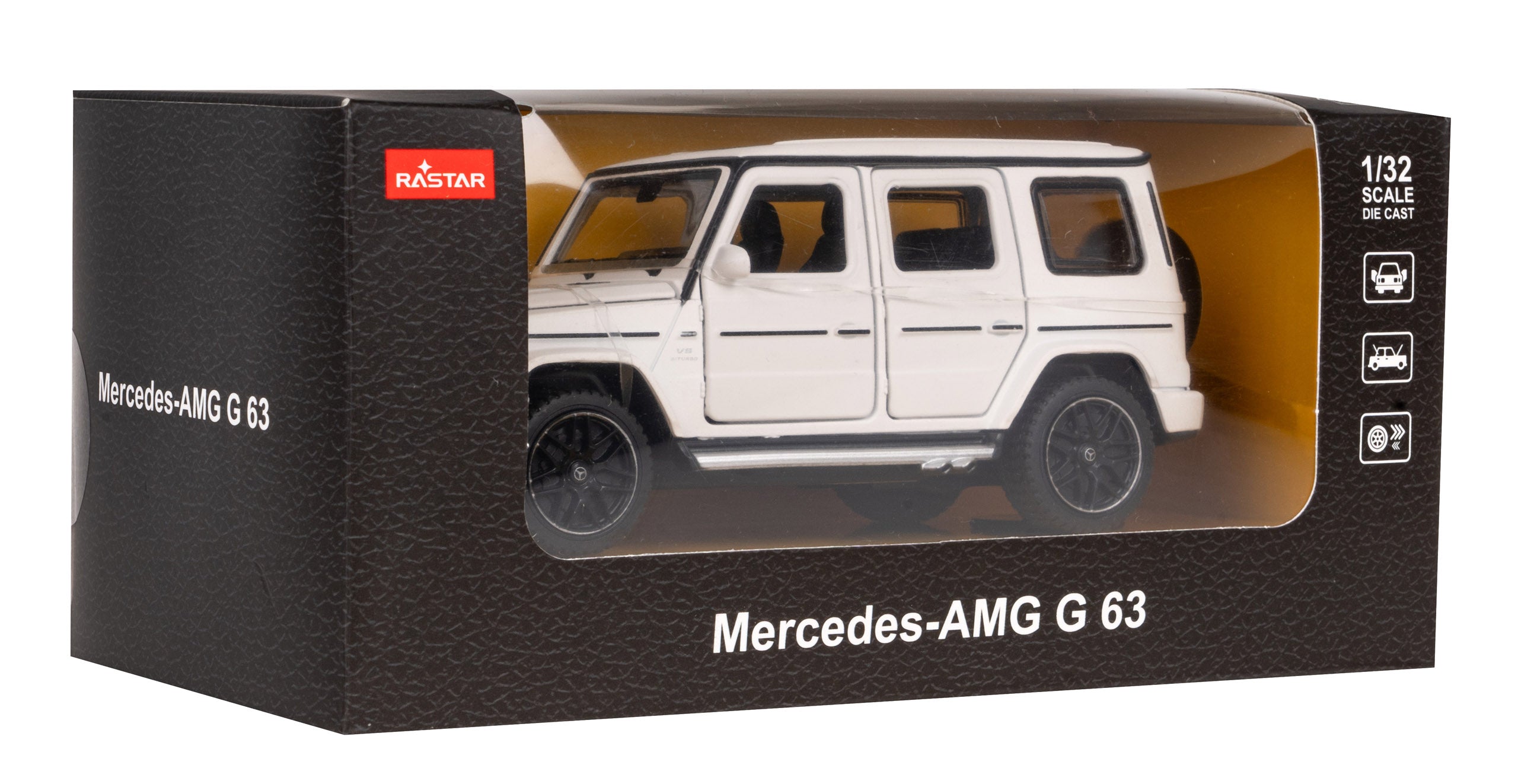 Licencirani metalni autić za igru Mercedes Benz AMG G63 1:32 RASTAR - bijeli