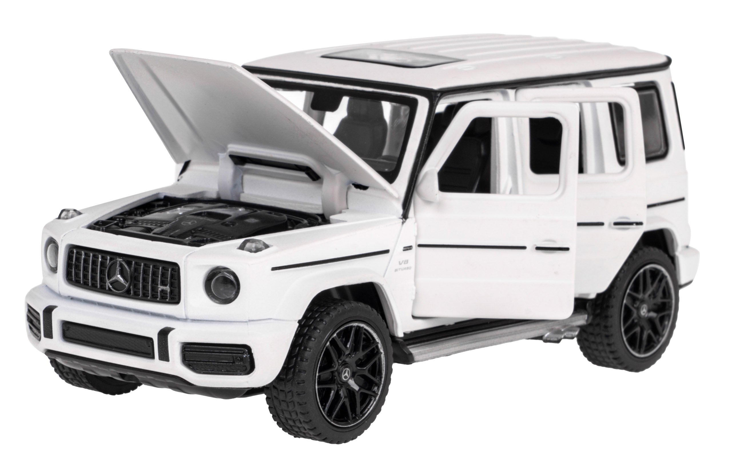 Licencirani metalni autić za igru Mercedes Benz AMG G63 1:32 RASTAR - bijeli