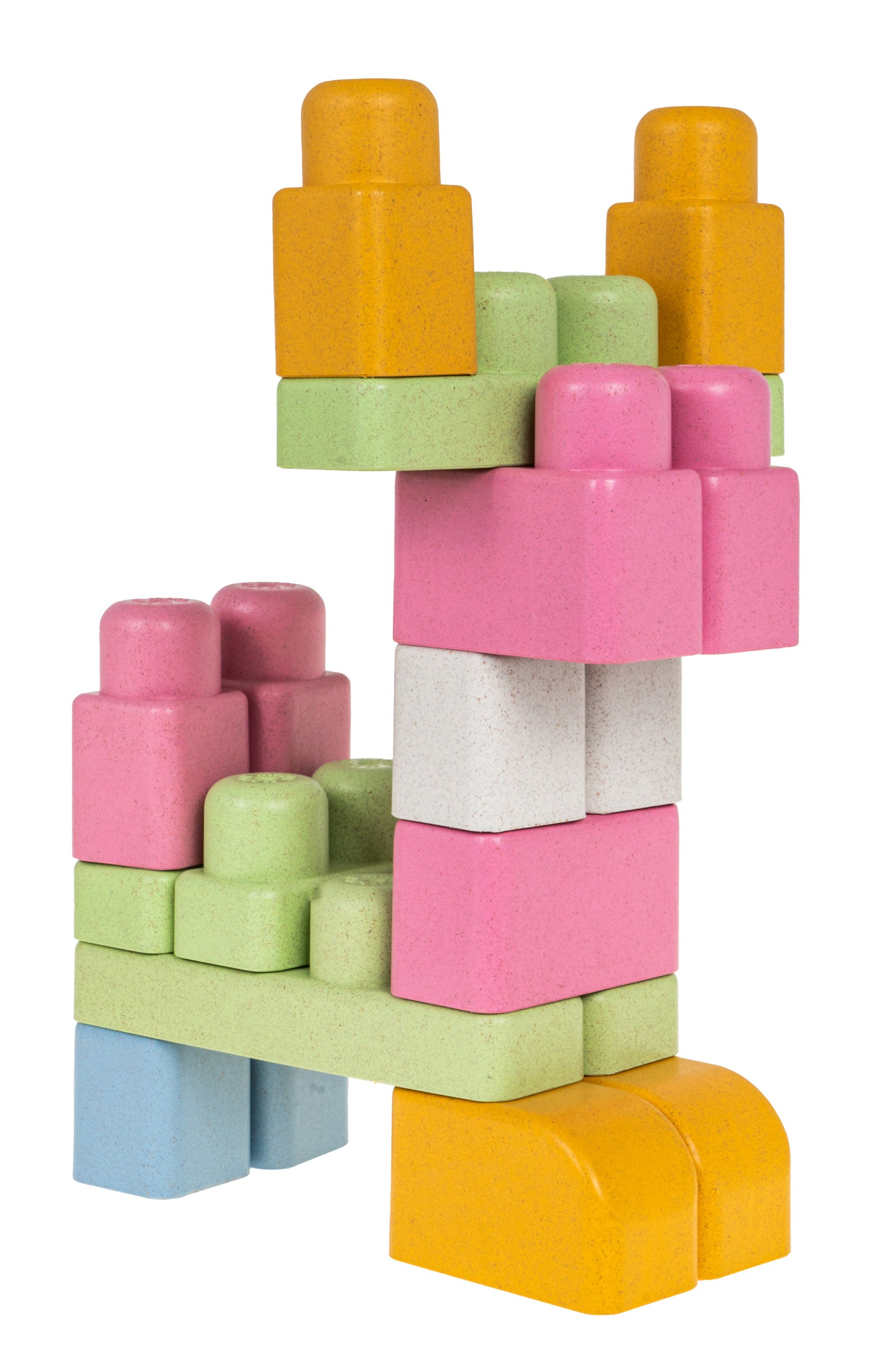 Kockice za slaganje za bebe u pastelnim bojama - 43 elementa
