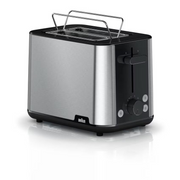 Braun HT 1510 8 2 kriške 900 W Crno, Nehrđajući čelik