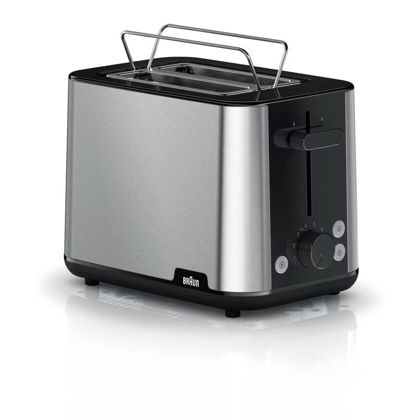 Braun HT 1510 8 2 kriške 900 W Crno, Nehrđajući čelik