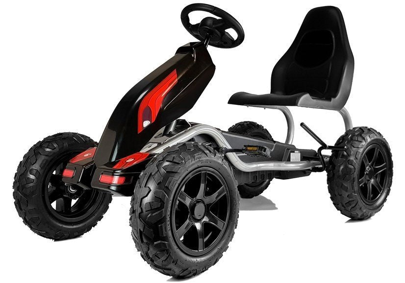 Gokart na pedale B012 - gume na pumpanje - crni