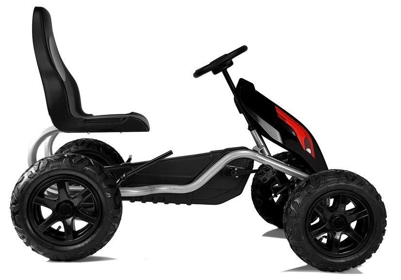 Gokart na pedale B012 - gume na pumpanje - crni
